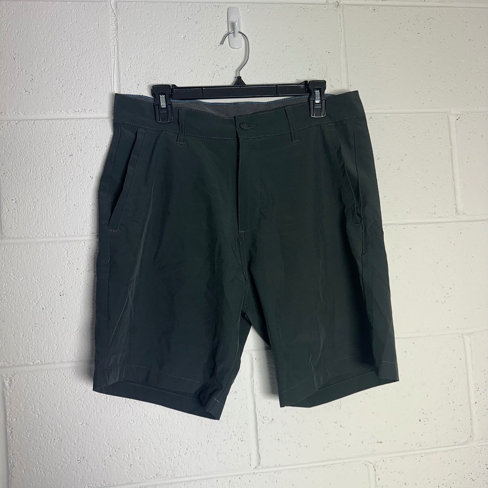 Burnside Mens Hybrid Walk Shorts Charcoal Grey Quick Dry Performance Size 34